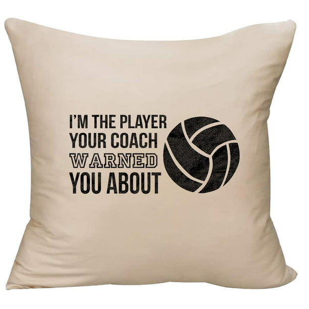Funny Volleyball Sport Saying Quote A Day Without Funny Volleyball Sport Men Women Throw Pillow 16x16 Multicolor 